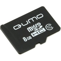 Карта памяти(б/адап.) microSDHC 8Гб/Class 10,Qumo (QM8GMICSDHC10NA)