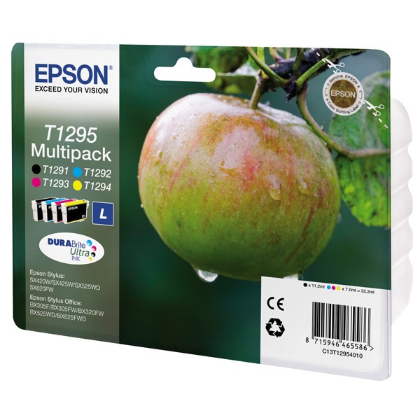 Набор картриджей Epson T1295 Multipack многоцветный (Оригинал)  C13T12954010