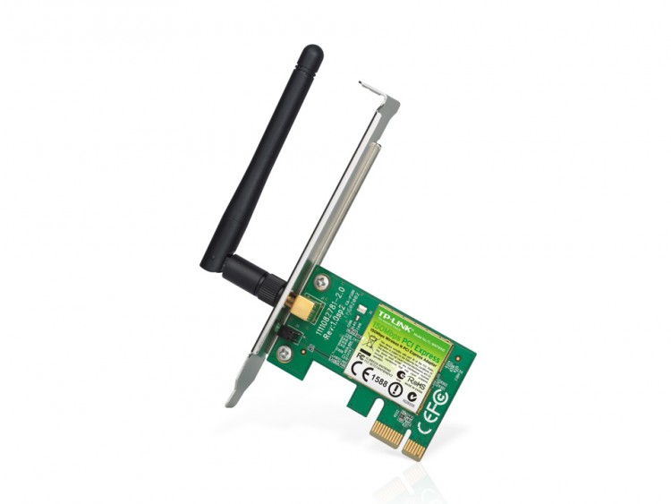 Адаптер Wi-Fi TP-Link TL-WN781ND,PCI-E, зеленый, rtl