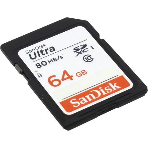 Карта памяти SDXC 64Гб/Class 10/UHS-I,SanDisk Ultra(SDSDUNC-064G-GN6IN)