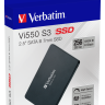 Накопитель SSD 2.5" 256Гб Verbatim Vi550 S3,rtl