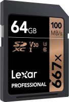 Карта памяти SDXC 64Гб/Class 10/UHS-I,Lexar Professional(LSD0667064G-BNNNG)