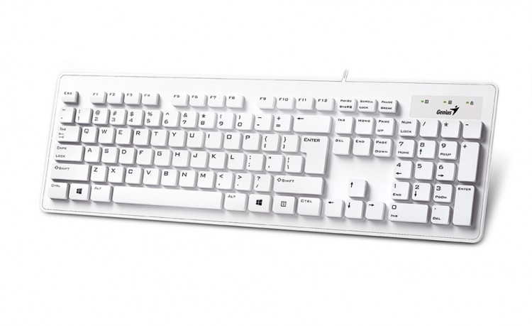 Клавиатура Genius SlimStar 130 (31300726104) белая,USB,rtl