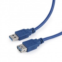 Кабель-удлинитель USB(AM)-USB(AF) 3.0,1.8м,Cablexpert CCP-USB3-AMAF-6,синий,пакет