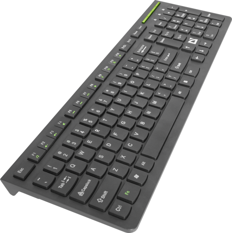 Клавиатура Defender UltraMate SM-536,беспроводная,тонкая,черная,rtl