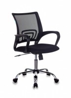 Кресло офисное Бюрократ CH-695NLTSL/BLACK, черное, ткань/сетка