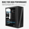 Корпус с подсветкой Aerocool Streak без БП, Midi-Tower/ATX, mATX, черный