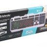 Клавиатура игровая с подсветкой Defender Metal Hunter GK-140L (45140) серебристая,USB,rtl