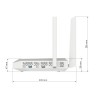 Маршрутизатор Wi-Fi двухдиапазонный ZyXEL Keenetic Peak, 8*10/100/1000 Мбит/сек, внешний, белый, rtl