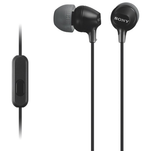 Гарнитура Sony MDR EX15APB,стерео,jack 3.5mm,черная,блистер