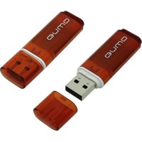 Накопитель USB 2.0, 16Гб Qumo Optiva QM16GUD-OP1-RED,красный, пластик