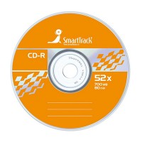 Диск CD-R SmartTrack 700Мб 52x 1шт,slim(тонкая коробка)