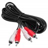 Кабель 2*RCA(M)-2*RCA(M),3м,Buro BAAC024-3,черный,пакет