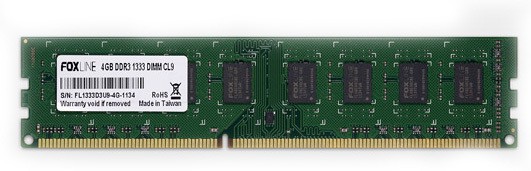 Модуль памяти 4Гб Foxline  FL1333D3U9S-4G DDR3 DIMM 1333 МГц 10666 Мб/с