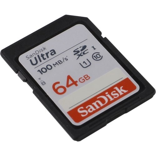 Карта памяти SDXC 64Гб/Class 10/UHS-I,SanDisk Ultra(SDSDUNR-064G-GN6IN)