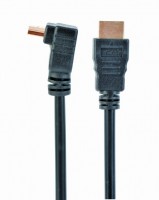 Кабель HDMI-HDMI(угловой),3м,Cablexpert CC-HDMI490-10,черный,пакет