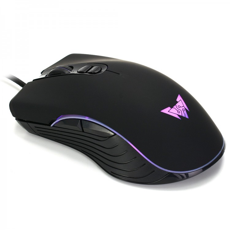 Мышь игровая, с подсветкой Crown CMGM-900, черная, оптическая, 3200dpi, USB, rtl