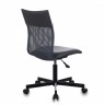 Кресло офисное Бюрократ CH-1399/GREY, серое, искусственная кожа/сетка+искусственная кожа