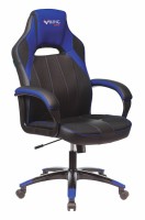 Кресло геймерское Бюрократ VIKING 2 AERO BLUE, черное/синее, искусственная кожа/искусственная кожа