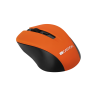 Мышь беспроводная Canyon CNE-CMSW1O, оранжевая, оптическая, 1200dpi, USB(для приёмника), блистер