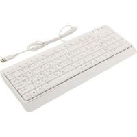 Клавиатура A4Tech Fstyler FK25,проводная(USB),влагозащита,белая/серая,rtl