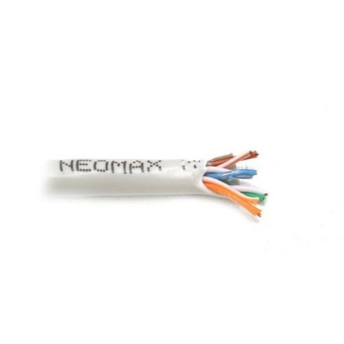 Кабель UTP 5е Neomax NM10001, медь, 0,51мм., ПВХ/ПВХ 4 пары, серый