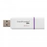Накопитель USB 3.0 ,64Гб Kingston DataTraveler DTIG4/64GB,белый/фиолетовый, пластик