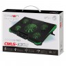Подставка для ноутбука Crown CMLS-K332,19'',сталь/пластик, 5*кулер(ов) 140 мм, 80мм, черный