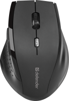 Мышь беспроводная Defender Accura MM-365, черная, оптическая, 1600dpi, USB(для приёмника), блистер