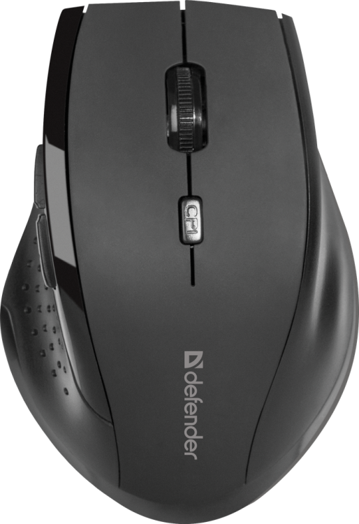 Мышь беспроводная Defender Accura MM-365, черная, оптическая, 1600dpi, USB(для приёмника), блистер
