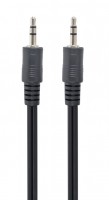 Кабель Jack 3.5"(M)-Jack 3.5"(M),5м,Cablexpert CCA-404-5M,черный,пакет