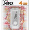 Накопитель USB 2.0 ,4Гб Mirex Color Blade Swivel,белый/серебристый, пластик