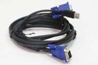 Кабель VGA(M)/USB2.0 - VGA(M)/USB BM,3м,D-Link DKVM-CU3,черный,