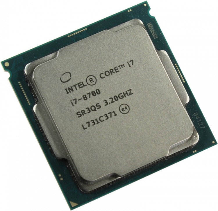 Процессор Intel Core i7 8700 3,2 ГГц (4,6ГГц Turbo Boost) (s1151 v.2, 12Мб, Intel® UHD 630, 2666 МГц) Coffee Lake oem
