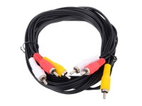 Кабель 3*RCA-3*RCA,3м.,Telecom TAV7150-3M,черный,oem