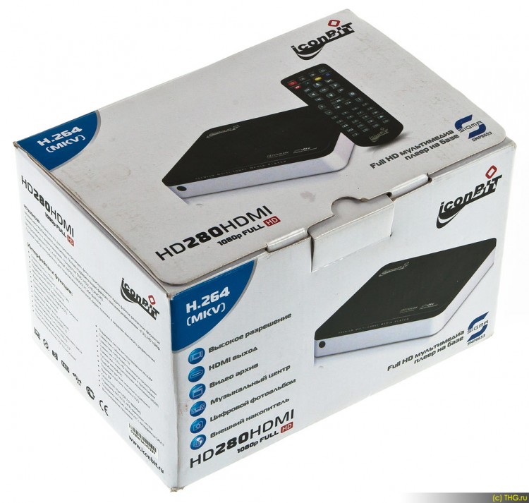 Медиаплеер iconBIT HD280 черный/белый rtl