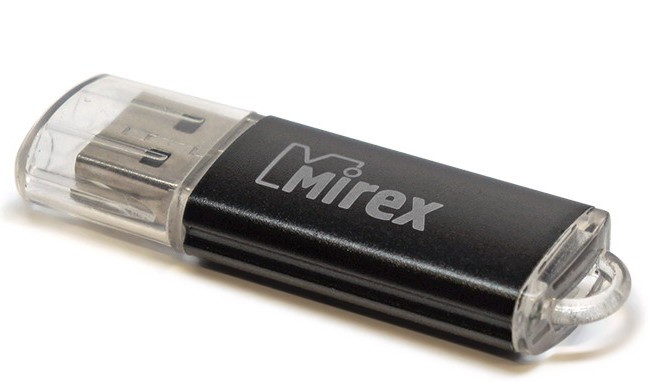 Накопитель USB 2.0, 4Гб Mirex Color Blade Unit,черный, пластик