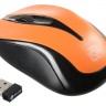 Мышь беспроводная Oklick 675MW, черная/оранжевая, оптическая, 800dpi, USB(для приёмника), rtl