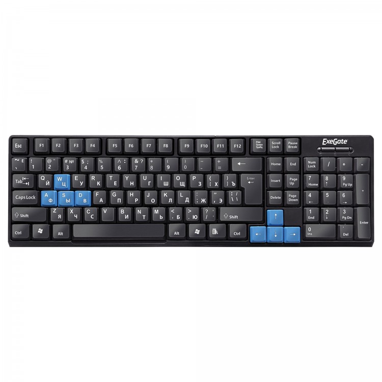 Клавиатура Exegate LY-402 (EX264055RUS) черная,USB,rtl