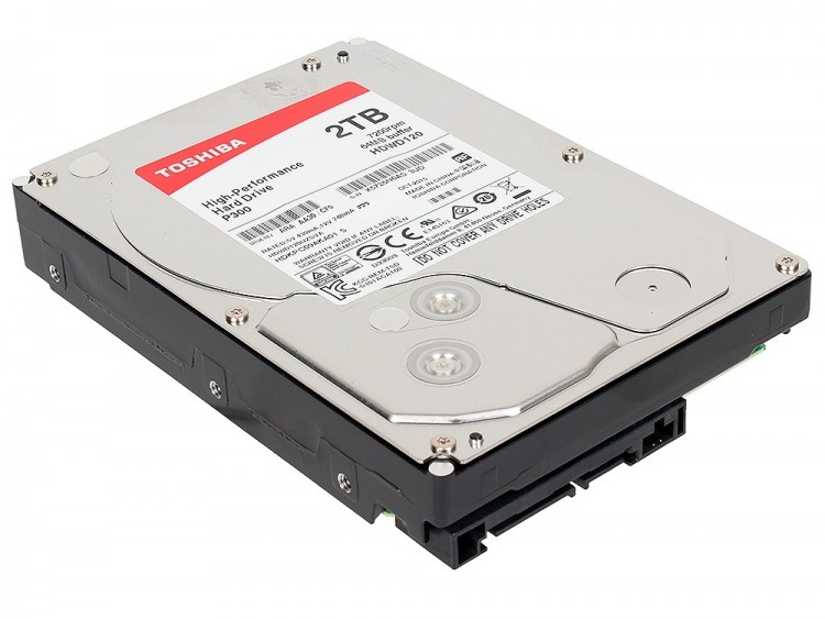 Накопитель HDD 3.5" 2Тб Toshiba P300 HDWD120UZSVA 64Мб 7200 об/мин,тех. пакет