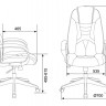 Кресло геймерское Бюрократ VIKING-8N/BL-OR, черное/оранжевое, искусственная кожа/искусственная кожа