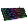Клавиатура игровая с подсветкой Sven KB-G7400,проводная(USB),без цифр. блока,мультимедийная,черная,r