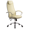 Кресло офисное Метта BC-5 CH720, бежевый, кожа NewLeather/кожа NewLeather