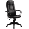 Кресло офисное Метта BK-2 PL721, черный, кожа NewLeather/кожа NewLeather