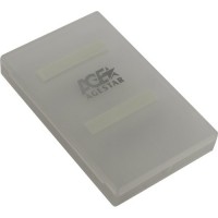 Внешний бокс AgeStar SUBCP1, 2.5", USB 2.0, пластик, белый, пакет