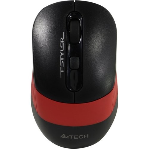Мышь беспроводная A4Tech FG10, черная/красная, оптическая, 2000dpi, USB(для приёмника), блистер