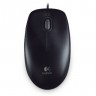 Мышь проводная Logitech B100, черная, оптическая, 800dpi, USB, rtl