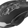 Мышь игровая, с подсветкой Defender Ghost GM-190L, черная, оптическая, 3200dpi, USB, rtl