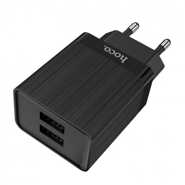 Зарядное устройство Hoco C51A, 5В/3.4А для USB, черный(ая), rtl