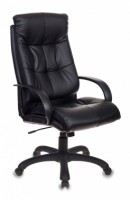 Кресло руководителя Бюрократ CH-824B/LBLACK, черное, искусственная кожа/искусственная кожа